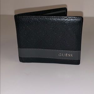 Men’s GUESS logo black wallet